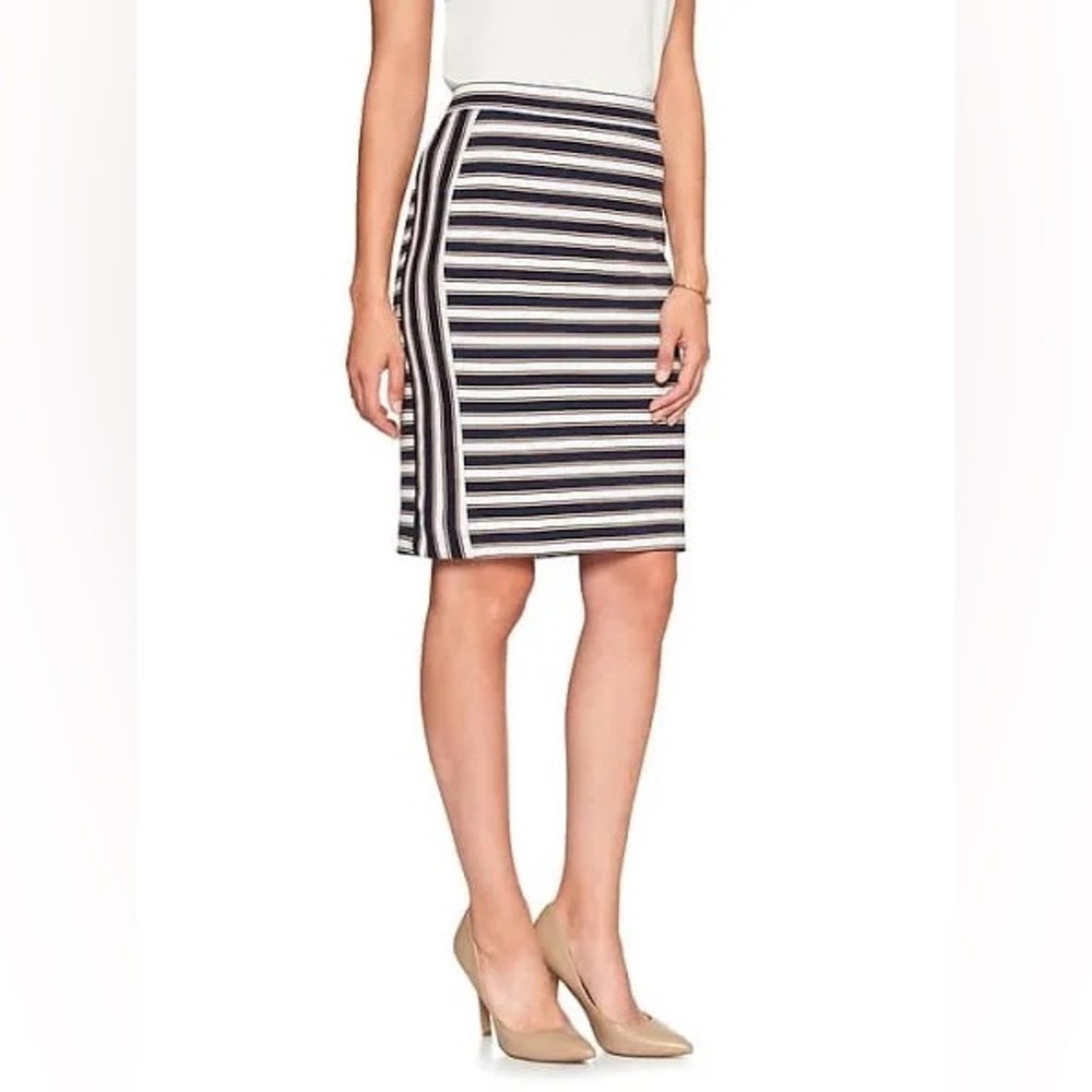 💚 Banana Republic Skirt Striped‎ Straight Pencil size 0P